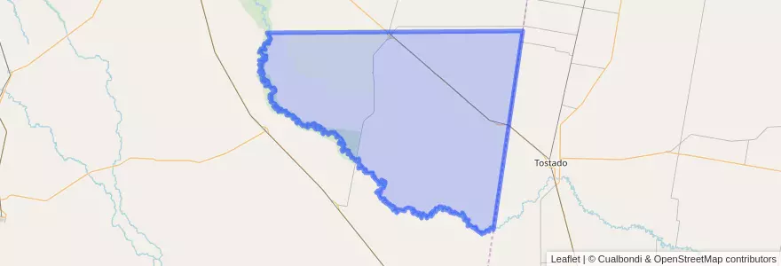 Mapa de ubicacion de Departamento Belgrano.