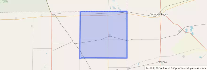 Mapa de ubicacion de Departamento Chapaleufú.