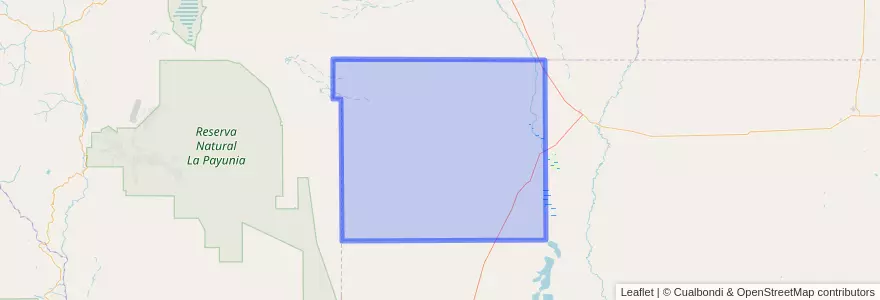Mapa de ubicacion de Departamento Chical Co.
