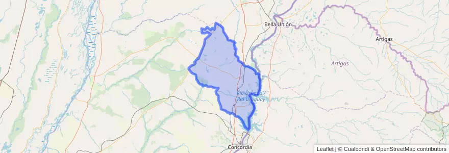 Mapa de ubicacion de Departamento Federación.