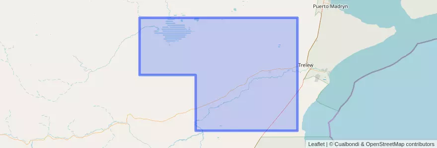 Mapa de ubicacion de Departamento Gaiman.