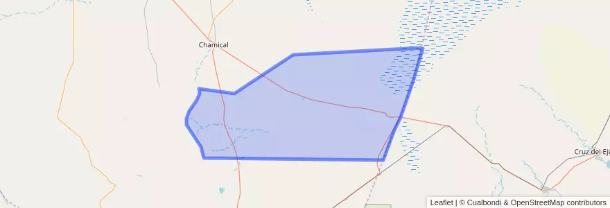 Mapa de ubicacion de Departamento General Belgrano.