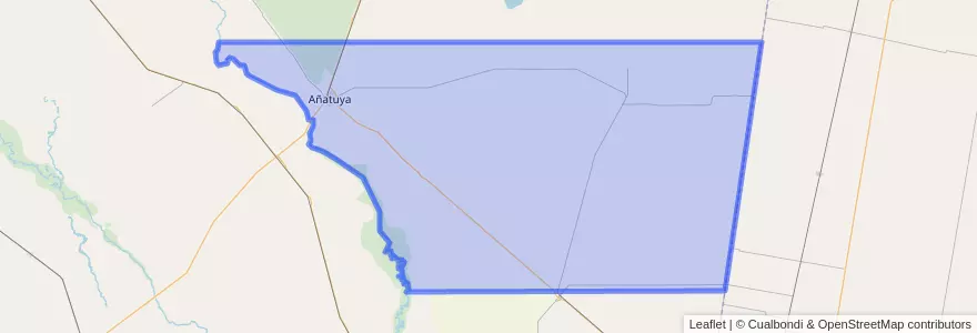 Mapa de ubicacion de Departamento General Taboada.