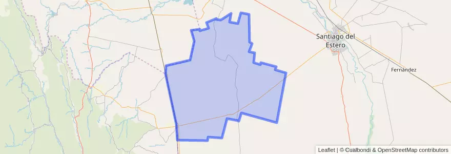 Mapa de ubicacion de Departamento Guasayán.
