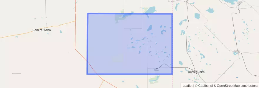 Mapa de ubicacion de Departamento Guatraché.