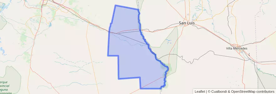 Mapa de ubicacion de Departamento La Paz.
