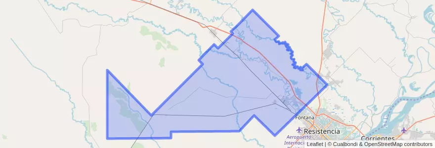 Mapa de ubicacion de Departamento Libertad.