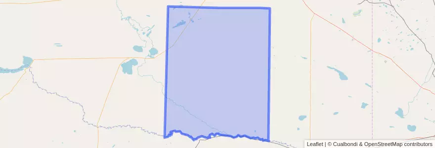 Mapa de ubicacion de Departamento Lihuel Calel.