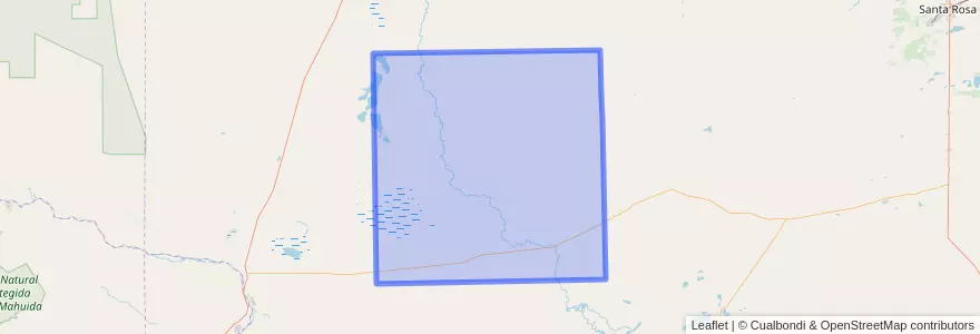Mapa de ubicacion de Departamento Limay Mahuida.