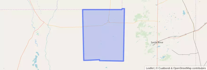 Mapa de ubicacion de Departamento Loventué.