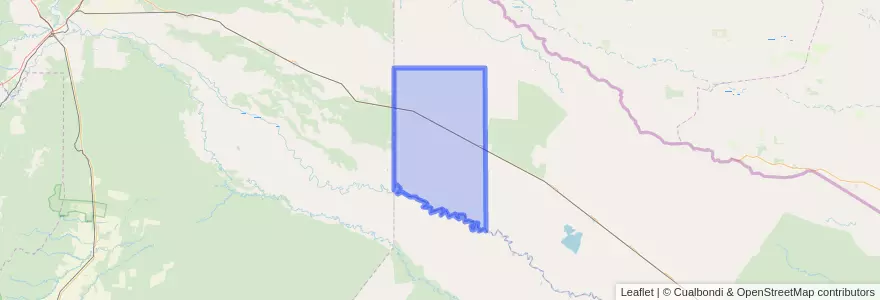 Mapa de ubicacion de Departamento Matacos.