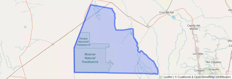 Mapa de ubicacion de Departamento Minas.
