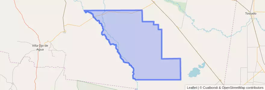 Mapa de ubicacion de Departamento Mitre.
