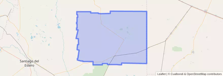 Mapa de ubicacion de Departamento Moreno.