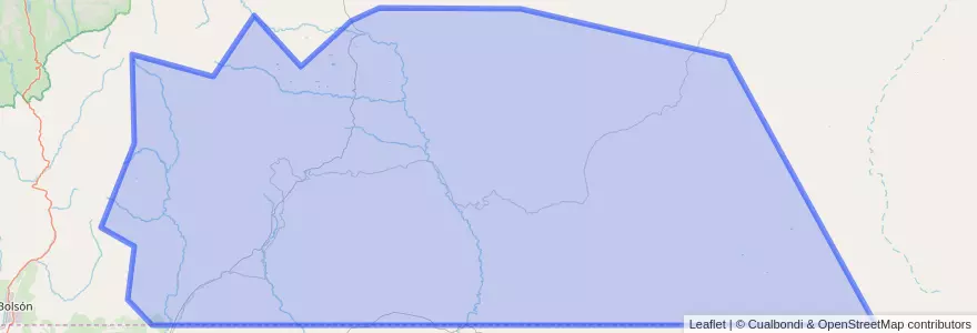 Mapa de ubicacion de Departamento Ñorquincó.