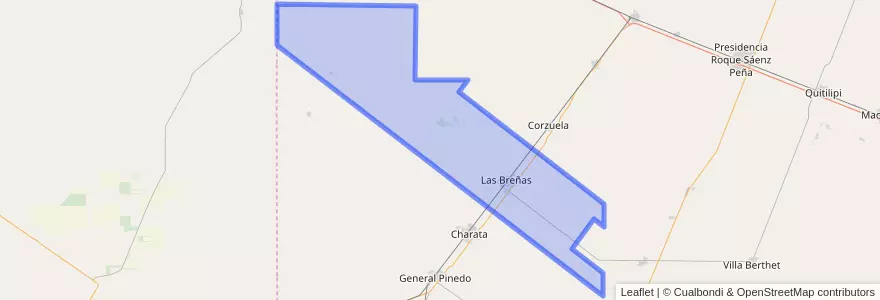 Mapa de ubicacion de Departamento Nueve de Julio.