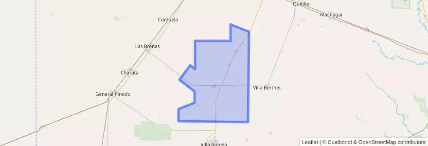 Mapa de ubicacion de Departamento O'Higgins.
