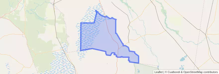 Mapa de ubicacion de Departamento Ojo de Agua.