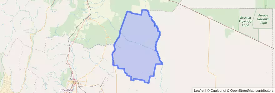 Mapa de ubicacion de Departamento Pellegrini.