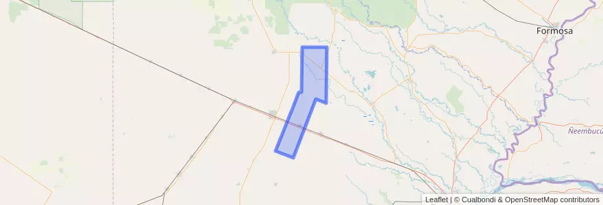 Mapa de ubicacion de Departamento Quitilipi.