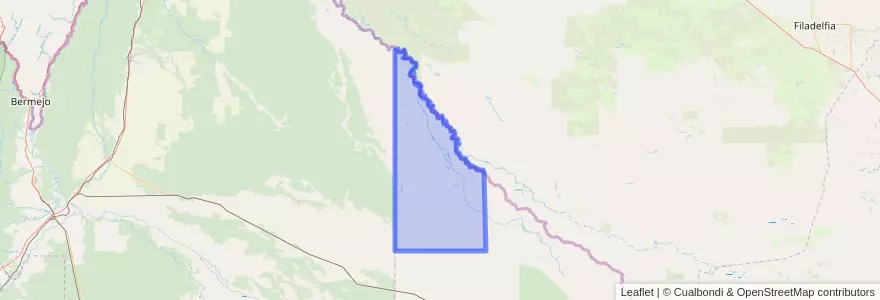 Mapa de ubicacion de Departamento Ramón Lista.