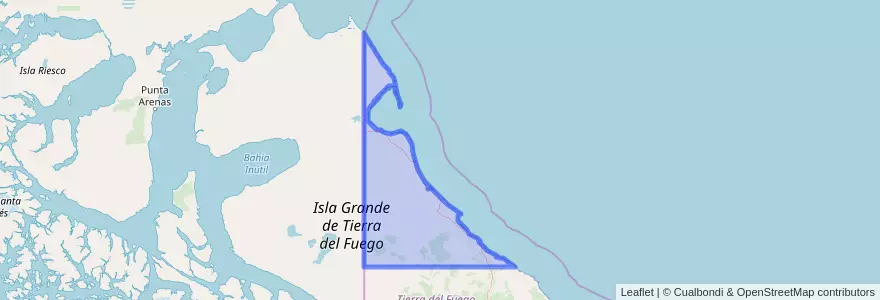 Mapa de ubicacion de Departamento Río Grande.