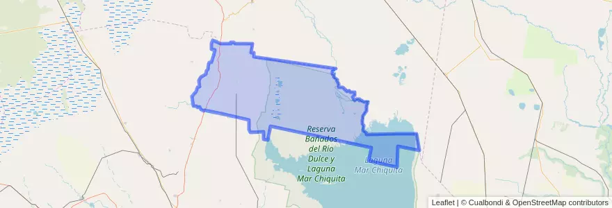 Mapa de ubicacion de Departamento Río Seco.