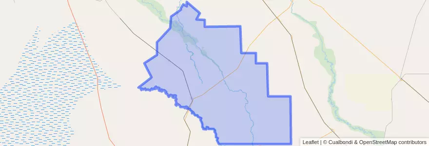 Mapa de ubicacion de Departamento Salavina.