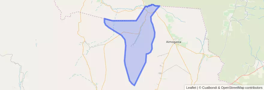 Mapa de ubicacion de Departamento San Blas de los Sauces.