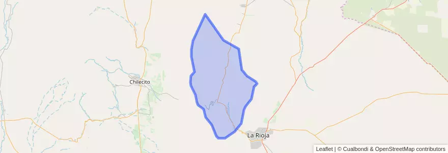 Mapa de ubicacion de Departamento Sanagasta.