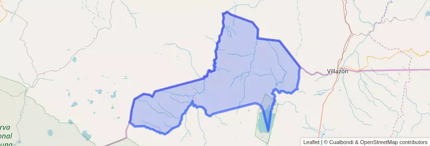 Mapa de ubicacion de Departamento Santa Catalina.