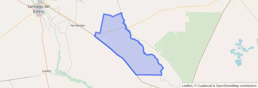 Mapa de ubicacion de Departamento Sarmiento.