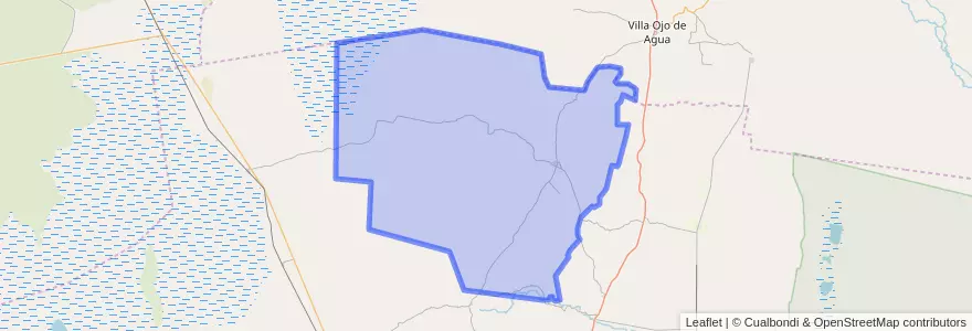 Mapa de ubicacion de Departamento Sobremonte.