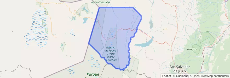 Mapa de ubicacion de Departamento Susques.