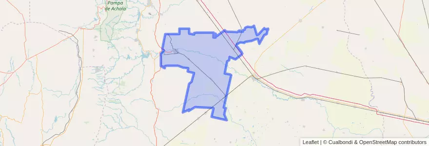 Mapa de ubicacion de Departamento Tercero Arriba.