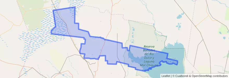 Mapa de ubicacion de Departamento Tulumba.