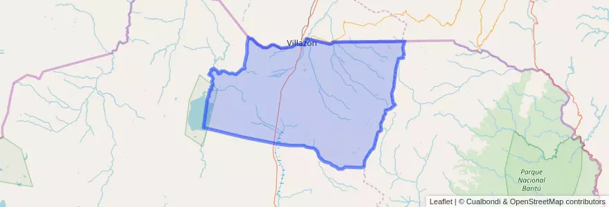 Mapa de ubicacion de Departamento Yavi.