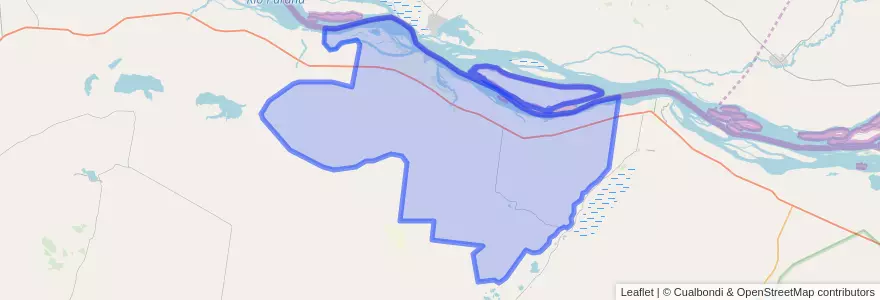 Mapa de ubicacion de Departartamento Berón de Astrada.