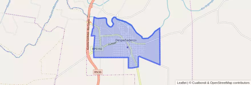 Mapa de ubicacion de Despeñaderos.