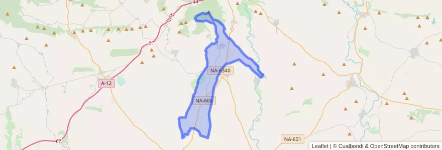 Mapa de ubicacion de Dicastillo.