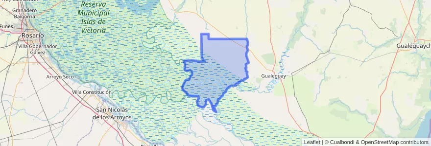 Mapa de ubicacion de Distrito Albardón.