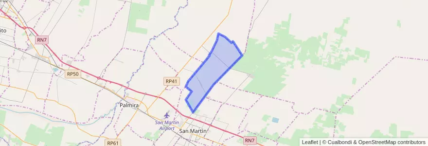 Mapa de ubicacion de Distrito Alto Salvador.
