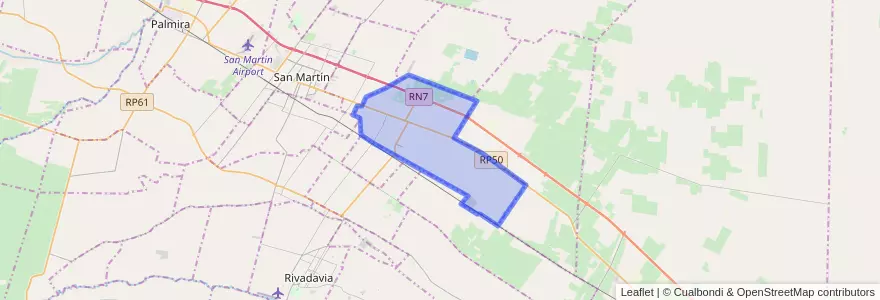 Mapa de ubicacion de Distrito Alto Verde.