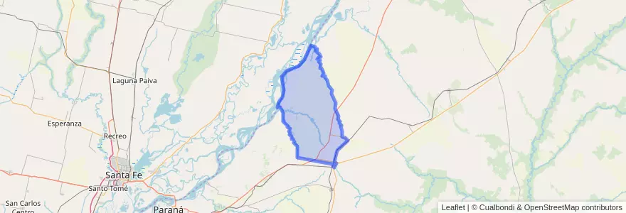 Mapa de ubicacion de Distrito Antonio Tomás.