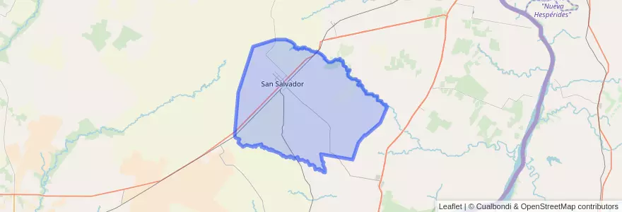 Mapa de ubicacion de Distrito Arroyo Grande.