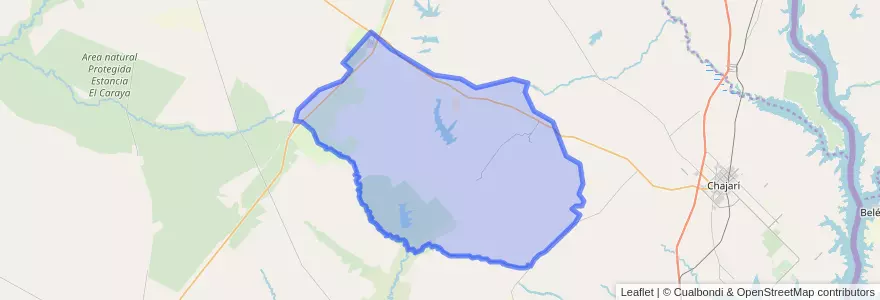 Mapa de ubicacion de Distrito Atencio al Este.