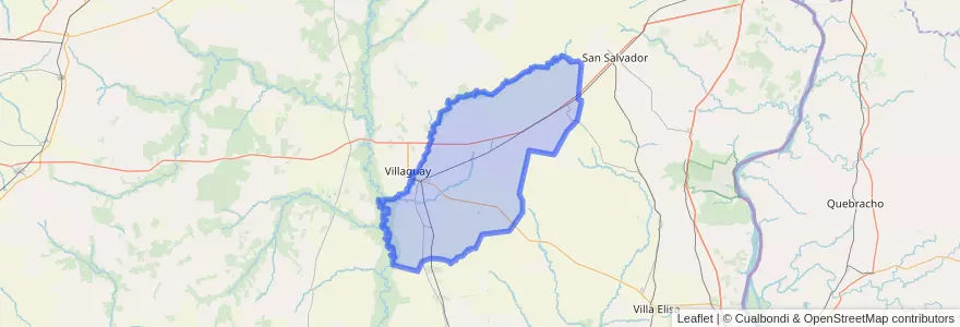 Mapa de ubicacion de Distrito Bergara.