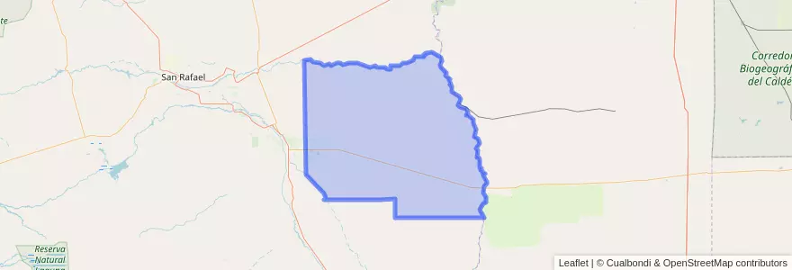 Mapa de ubicacion de Distrito Bowen.