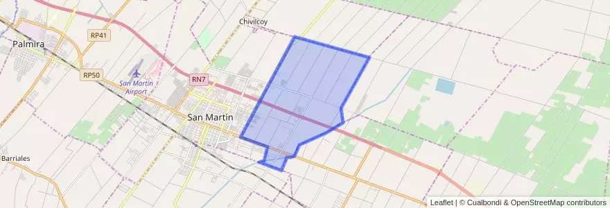 Mapa de ubicacion de Distrito Buen Orden.