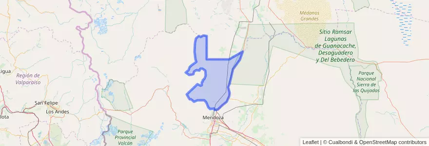 Mapa de ubicacion de Distrito Capdevilla.